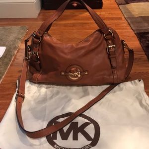 Michael Kors Saddle Brown Bag w/ removable strap!